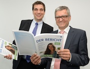 Stadtwerk am See: Die Geschäftsführer Klaus Eder (links) und Alfred Müllner freuen sich über positive erste Bilanz.