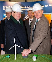 Offizielle Inbetriebnahme des Windparks Ullersdorf.