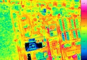 Die Thermografiebefliegung soll auch in Osnabrück aufzeigen, wo besonders viel Energie verloren geht.