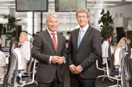 Die Trianel-Geschäftsführer Sven Becker (links) und Jörg Vogt sind optimistisch für das Geschäftsjahr 2015.