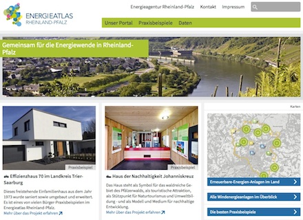 Energieatlas Rheinland-Pfalz: Zentrales Datenportal zur Energiewende im Land ist online.