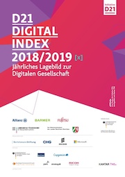 Der D21-Digital-Index 2018/2019 verzeichnet unter anderem mehr digitale Vorreiter in der deutschen Bevölkerung.