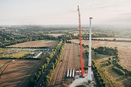 Berlin hat nunmehr sechs Windanlagen im Stadtgebiet.