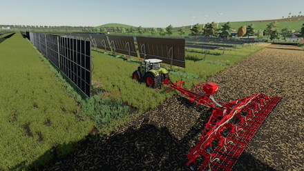 Screenshot aus dem digi.farming.lab, das auf dem Computerspiel Landwirtschaftssimulator 22 des Herstellers Giant Software basiert.