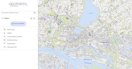 Hamburg: Geoportal erscheint in neuem Gewand und wurde technisch überarbeitet.